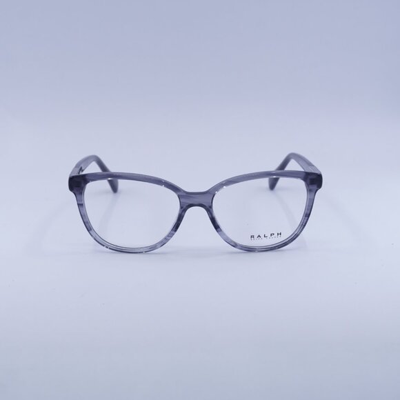 🕶️ New Ralph Lauren RA7082 1627 Eyeglasses - Striped Transparent Grey Frame - Picture 2 of 9